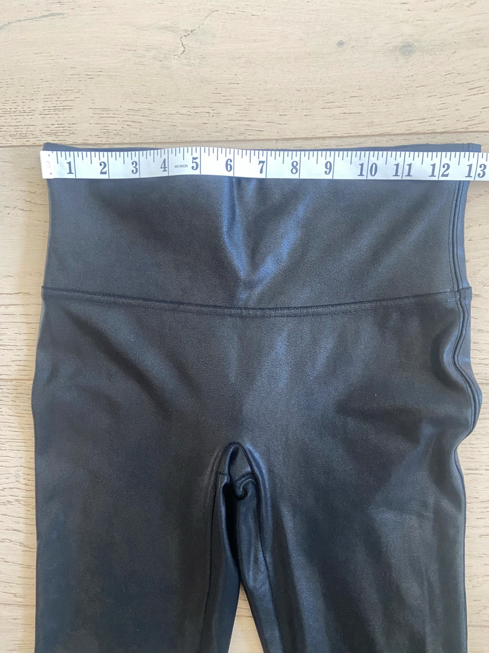 SPANX Black Faux Leather Shaping Leggings Size XS EUC - Picture 6 of 8
